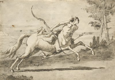 Galoppierender Zentaur, ca. 1755-65 von Giovanni Domenico Tiepolo