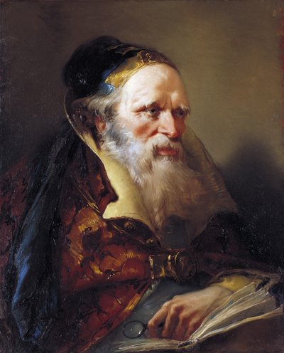 Kopf eines Philosophen, ca. 1750-60 von Giovanni Domenico Tiepolo