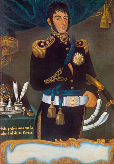 Porträt von José de San Martín von Gil de Castro