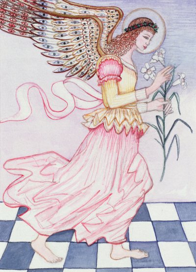 Engel mit Tigerlilie, 1995 von Gillian Lawson