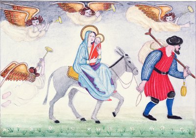 Flucht nach Ägypten III von Gillian Lawson