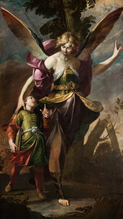 Der Schutzengel, 1630 von Gioacchino Assereto