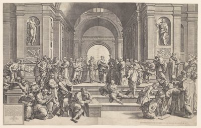 Die Schule von Athen von Giorgio Ghisi