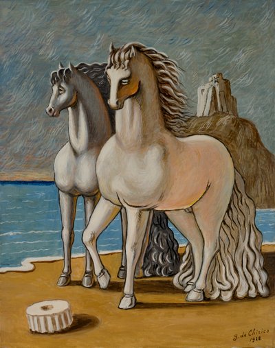 Uralte Pferde von Giorgio de Chirico