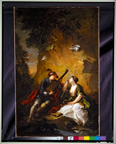 Musikalische Liebhaber (Szene Galante) von Giovanni Antonio Guardi
