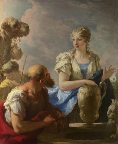 Rebekka am Brunnen, 1708-13 von Giovanni Antonio Pellegrini