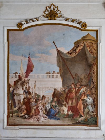 Mäßigung Alexanders des Großen von Giovanni Battista Tiepolo