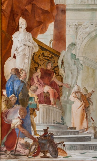 Großmut des Scipio Africanus (Detail) von Giovanni Battista Tiepolo