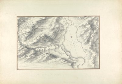 Plan des Sees Tiberias von Giovanni Battista Borra