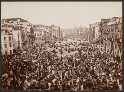 Venedig - Die Regatta von Giovanni Battista Brusa