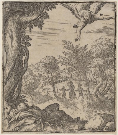 Der Engel erscheint Joseph von Giovanni Battista Fontana