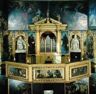 Ansicht der Orgel, 1615 von Giovanni Battista Novello