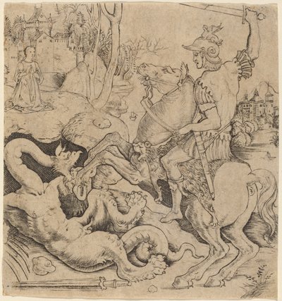 Sankt Georg und der Drache von Giovanni Battista Palumba