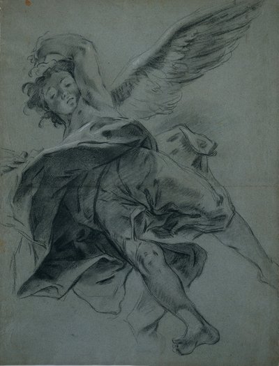 Ein fliegender Engel recto, 1723-1727 von Giovanni Battista Piazzetta