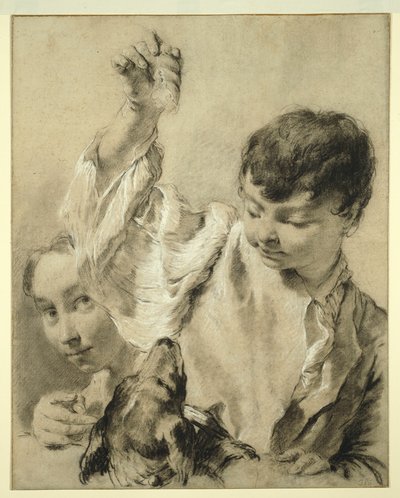 Giacomo füttert einen Hund von Giovanni Battista Piazzetta