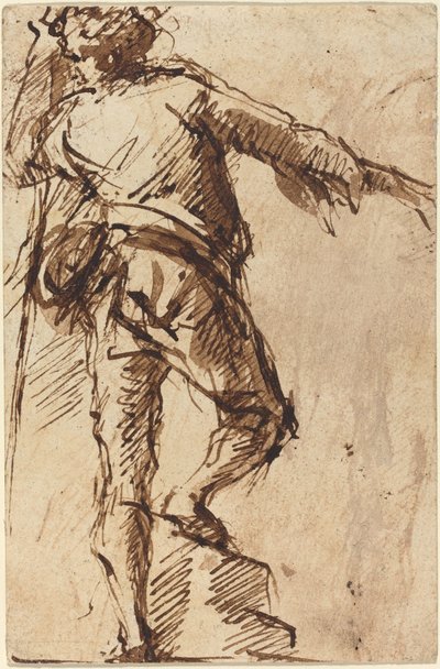 Ein junger Mann mit einem Stab von Giovanni Battista Piranesi