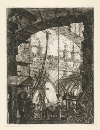 Carceri, IV: Die große Piazza von Giovanni Battista Piranesi