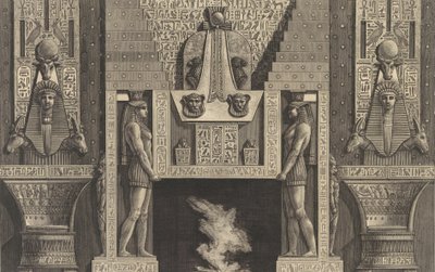 Kamin im ägyptischen Stil, 1769 von Giovanni Battista Piranesi