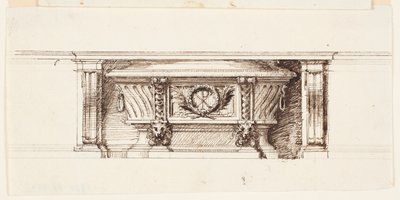 Entwurf für eine Altarmensa von Giovanni Battista Piranesi