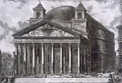 Pantheon von Agrippa, Rom (Gravur) von Giovanni Battista Piranesi