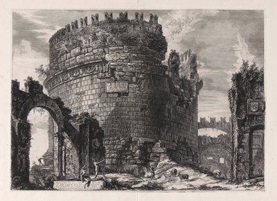 Sepolcro di Cecilia Metella von Giovanni Battista Piranesi