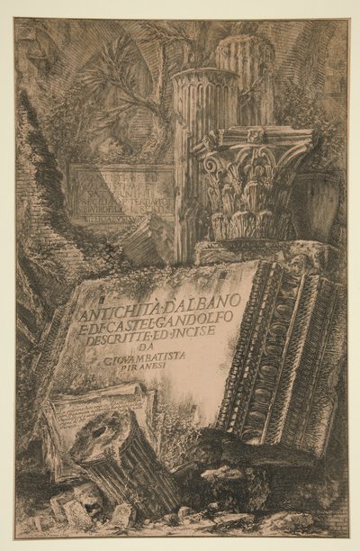 Titelseite: Antichità d von Giovanni Battista Piranesi