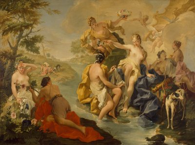 Diana und Actaeon von Giovanni Battista Pittoni