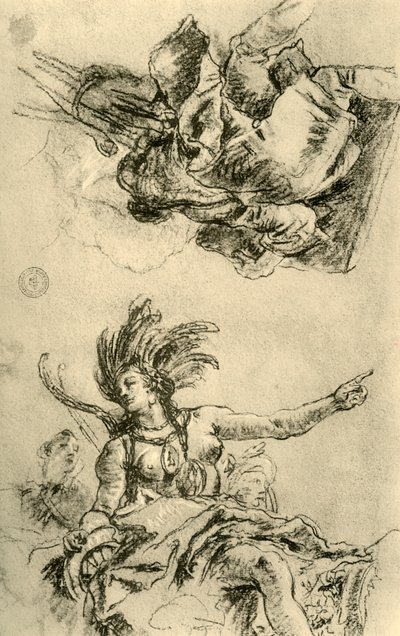 Amerika, 1753, 1928 von Giovanni Battista Tiepolo