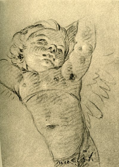 Schwebender Amor, Mitte 18. Jahrhundert, 1928 von Giovanni Battista Tiepolo