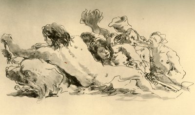 Nereiden und Triton, ca. 1753-1762 von Giovanni Battista Tiepolo