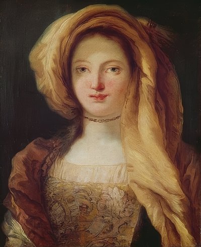 Porträt seiner Frau von Giovanni Battista Tiepolo