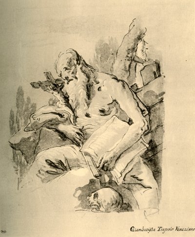 St. Hieronymus, Mitte 18. Jahrhundert, 1928 von Giovanni Battista Tiepolo