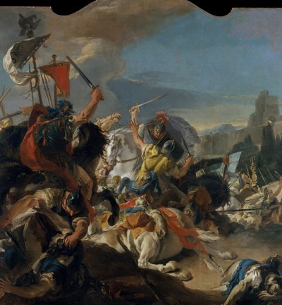 Die Schlacht von Vercellae, 1725-29 von Giovanni Battista Tiepolo