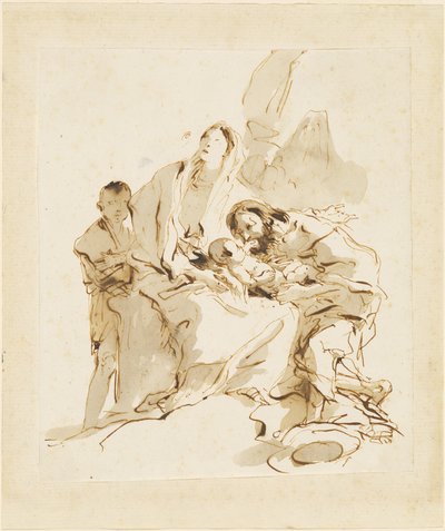 Die Heilige Familie von Giovanni Battista Tiepolo