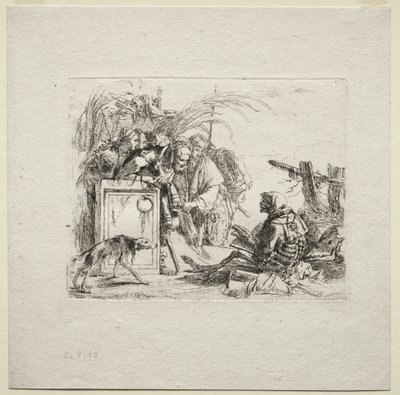 Verschiedene Kaprizen: Der Tod gibt Audienz, 1785 von Giovanni Battista Tiepolo