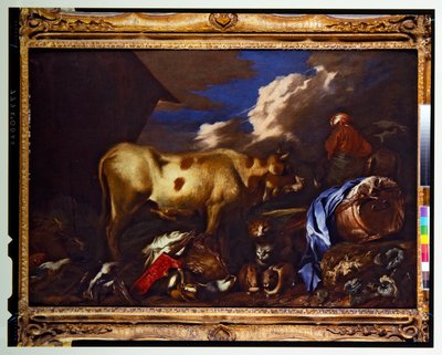 Noahs Arche mit Tieren von Giovanni Benedetto (1609 64) Castiglione