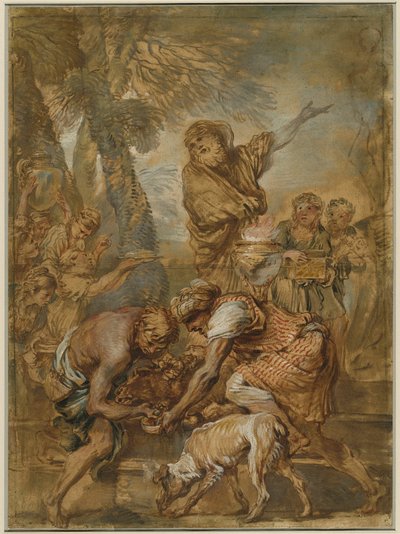 Ein heidnisches Opfer von Giovanni Benedetto Castiglione