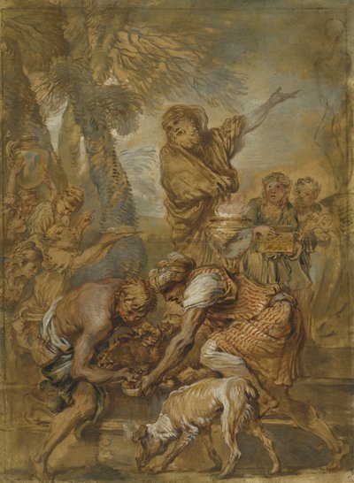 Ein heidnisches Opfer von Giovanni Benedetto Castiglione