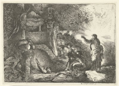 Auferweckung des Lazarus von Giovanni Benedetto Castiglione