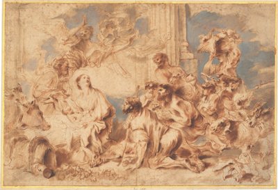 Die Anbetung der Hirten von Giovanni Benedetto Castiglione