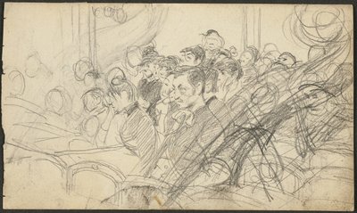 Publikum in einem Pariser Theater I von Giovanni Boldini