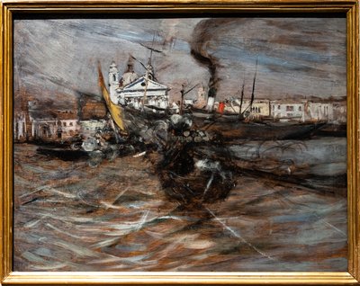 Boote in Venedig von Giovanni Boldini