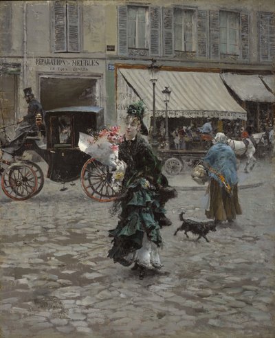 Straßenüberquerung von Giovanni Boldini