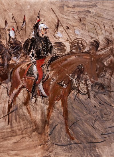 Dragoner zu Pferd von Giovanni Boldini