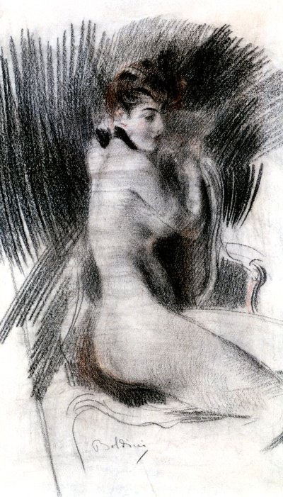 Sitzende Frau, ca. 1920 von Giovanni Boldini