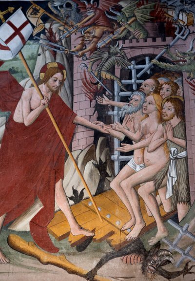 Abstieg zur Hölle, ca. 1492 von Giovanni Canavesio