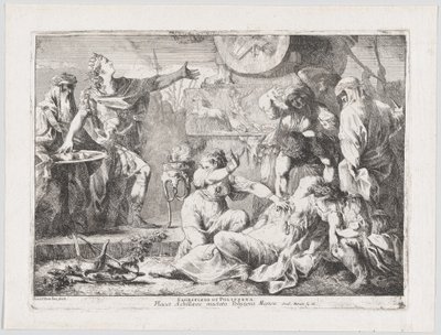 Das Opfer der Polyxena, 1776 von Giovanni David