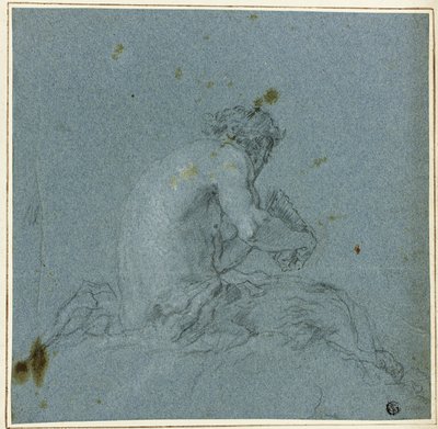 Ein Satyr spielt seine Pfeifen von Giovanni Domenico Tiepolo