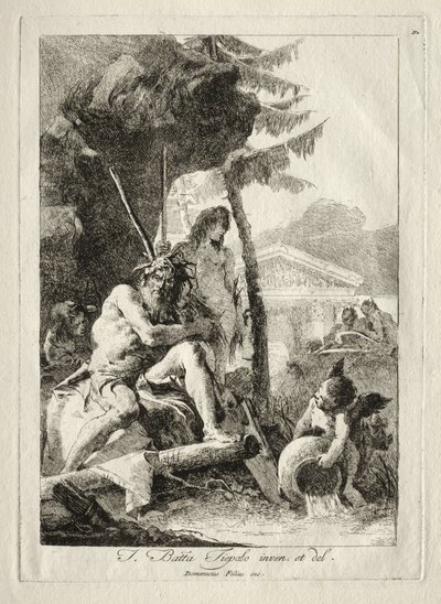 Fluviale Figuren von Giovanni Domenico Tiepolo