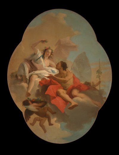 Flora und Zephyr von Giovanni Domenico Tiepolo
